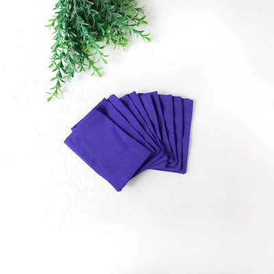 Fabric pouch, coloured / 20 pcs (Night Blue) - 2