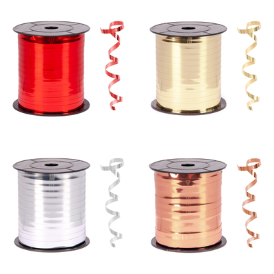 Metallic shiny raffia, elegant / Red / 200 metres - 2