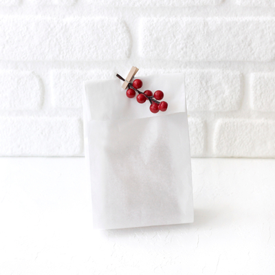 White paper bag / 15x32 (100 pcs) - 1