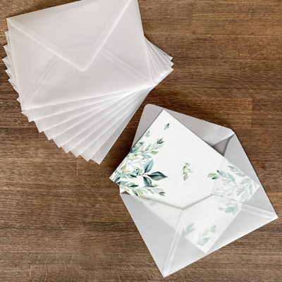 White transparent envelope, 13x18 cm / 100 pcs - 1