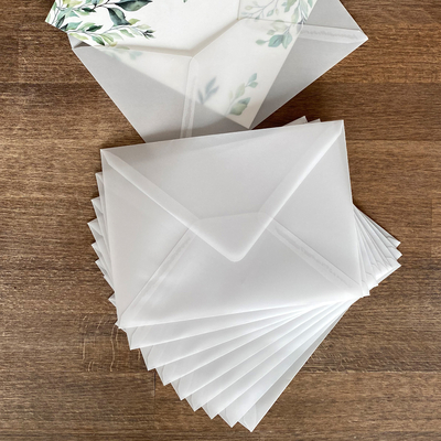 White transparent envelope, 13x18 cm / 100 pcs - 2