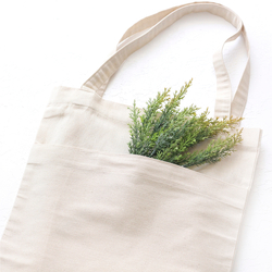 Cotton gabardine tote bag with kangaroo pocket - 5