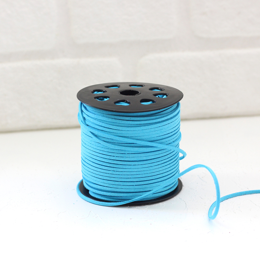 Blue suede rope, 3 mm / 5 metres - 2