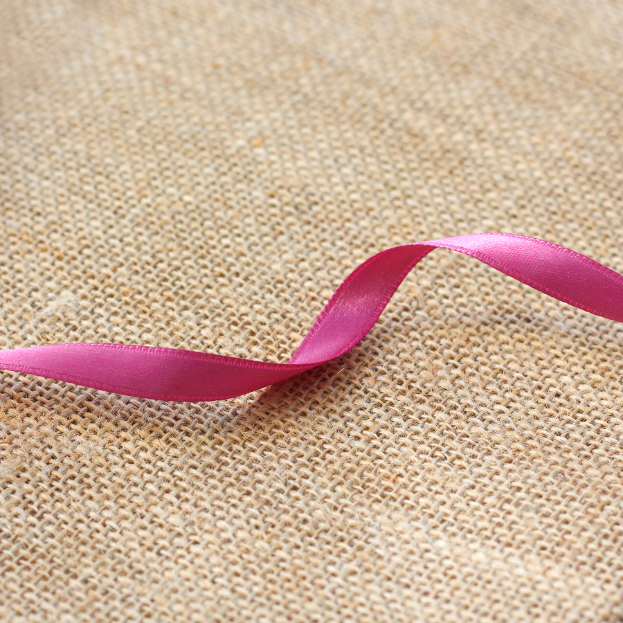 Dark pink satin ribbon, 10 metres / 10 mm - 2