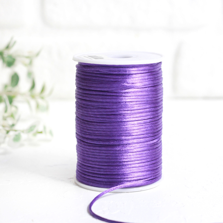 Purple Flush rope (rat tail), 2 mm / 5 metres - 1