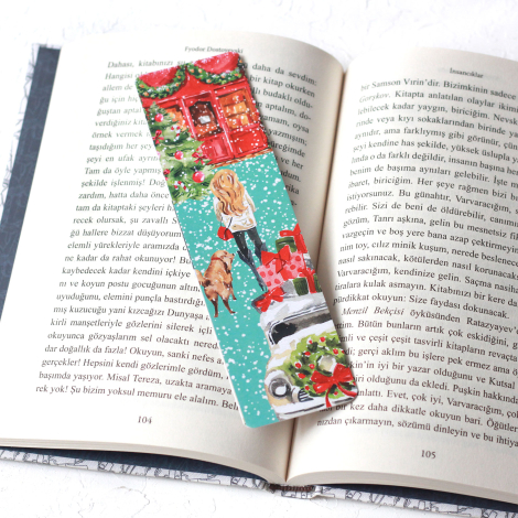 Christmas bookmark set / 4 pcs - 4