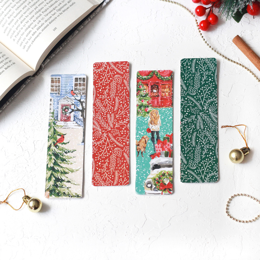 Christmas bookmark set / 4 pcs - 1