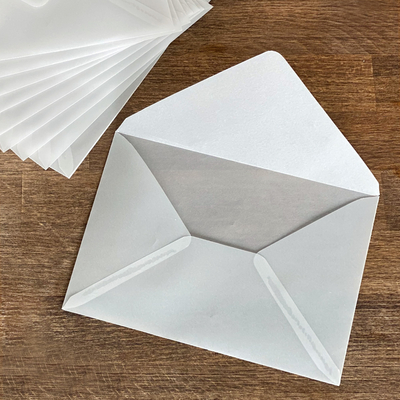 White transparent envelope, 13x18 cm / 5 pcs - 1