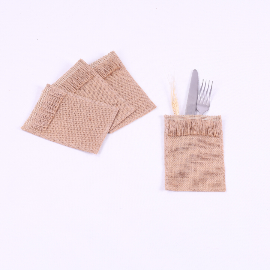 Cutlery service with fringe edge, 10x15 cm / 4 pcs - 3