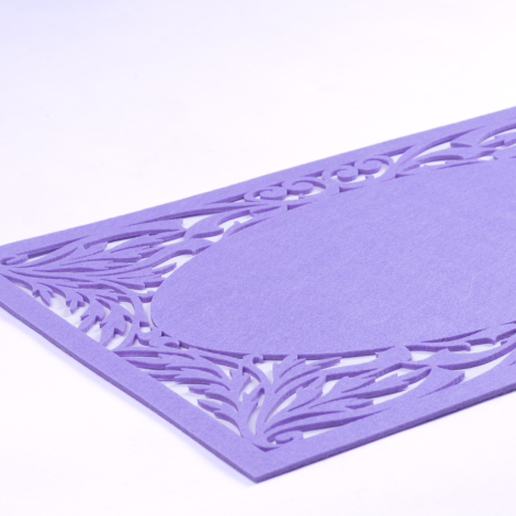 Lilac felt placemat, branch - 29x45 cm / 1 piece - 2