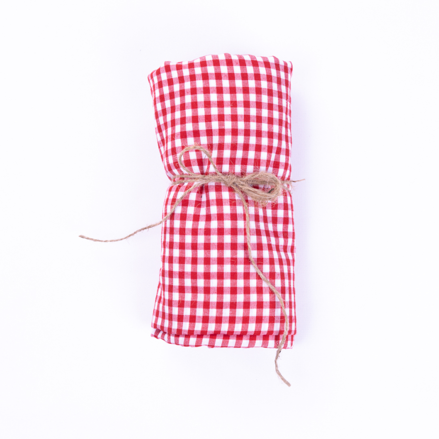 Gingham picnic tablecloth, red / 160x160 - 2