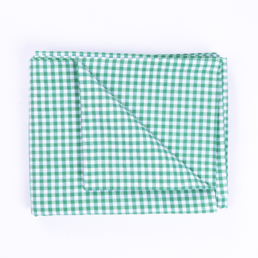 Gingham picnic tablecloth, mint / 160x160 - 1