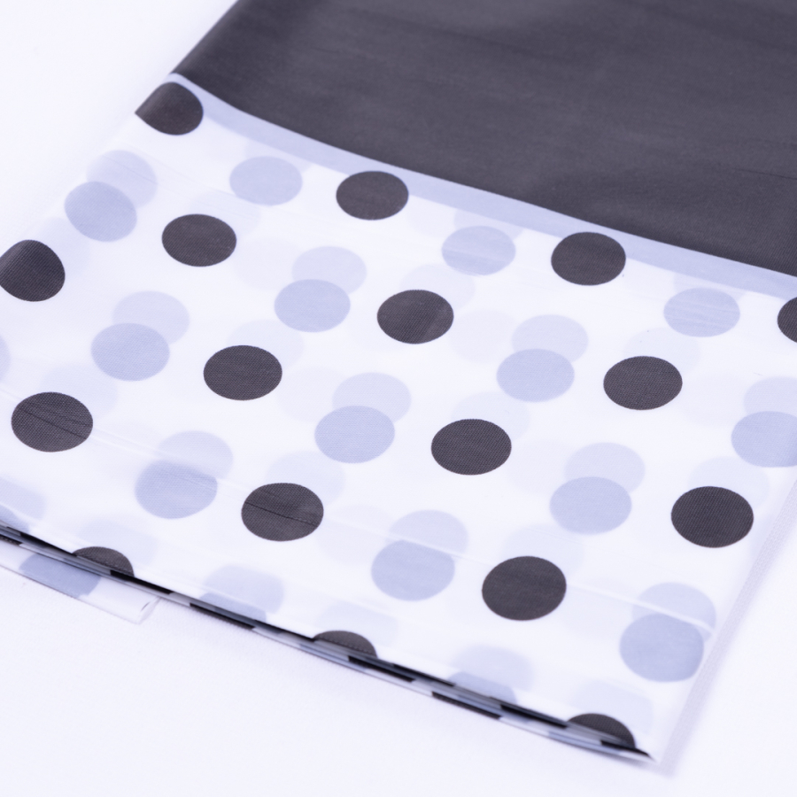 Liquid Proof Disposable Tablecloth, Black Polka Dot, 120x185 cm / 1 piece - 2