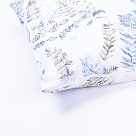 Leaf Pattern Zipped Cushion Cover 45x45 cm - 2