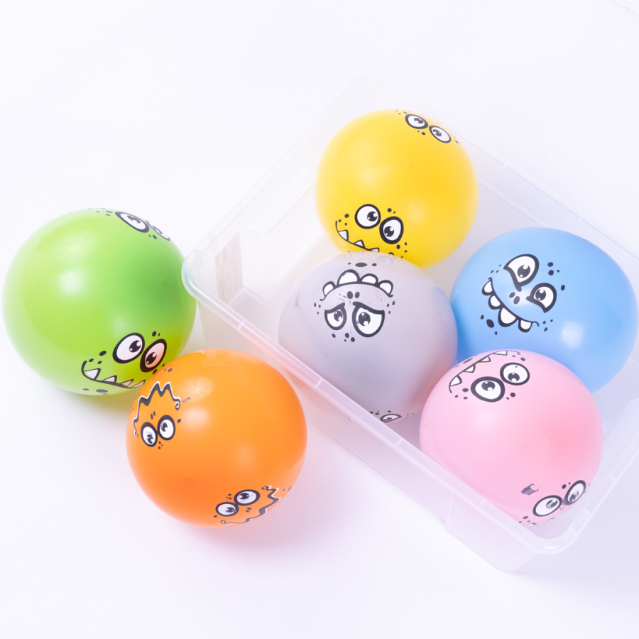 All-round Printed 5 Balloons, Monster / 5 pcs - 1