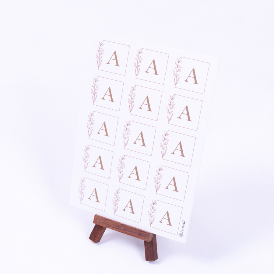 Wedding Alphabet Letter Set, Letter A, 3.5 cm / 30 pcs - 1