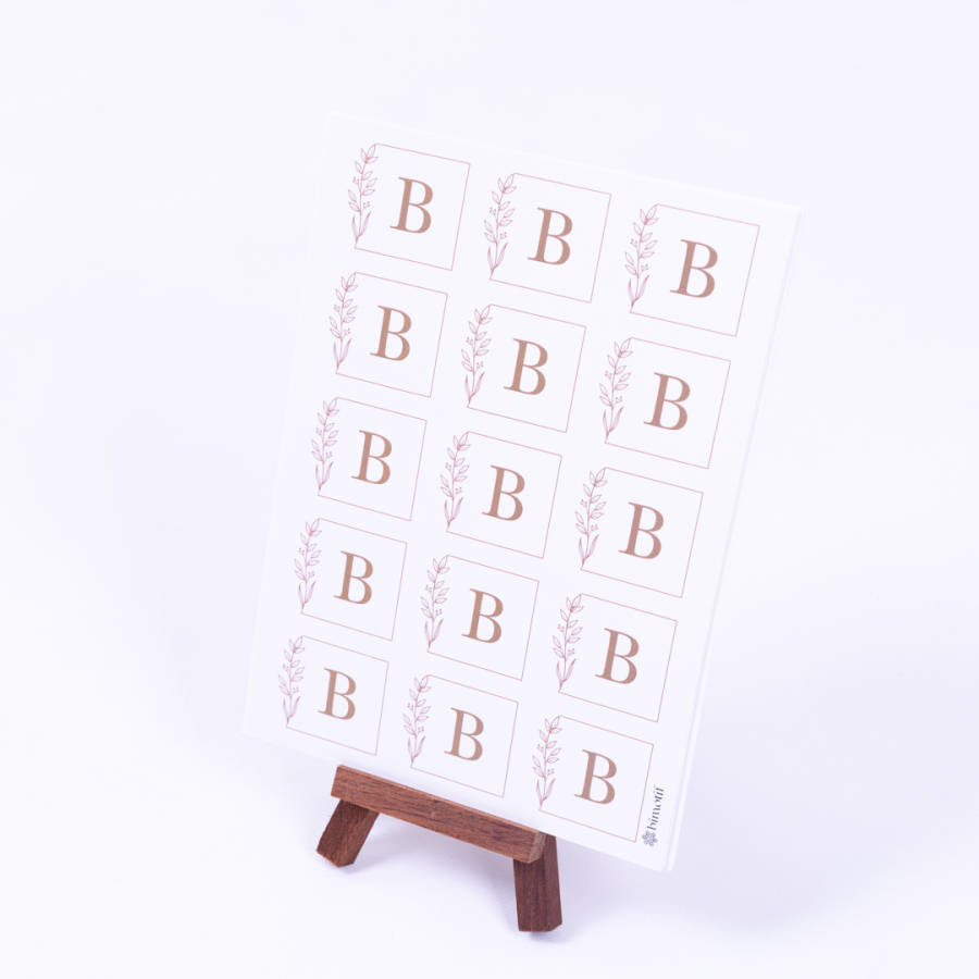 Wedding Alphabet Letter Set, Letter B, 3.5 cm / 30 pcs - 1