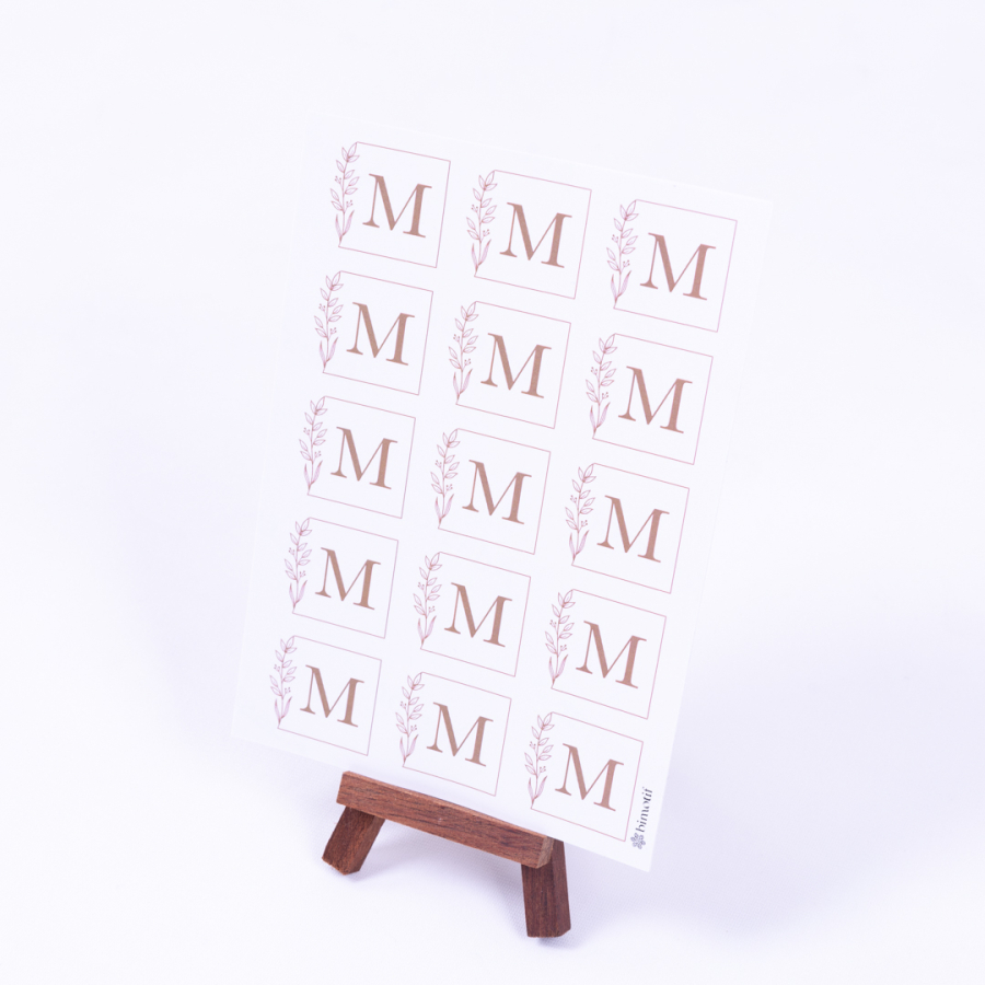 Wedding Alphabet Letter Set, Letter M, 3.5 cm / 30 pcs - 1