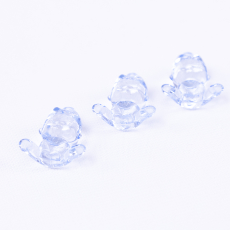 Transparent baby boy gift trinket, 3cm / 10 pcs - Bimotif