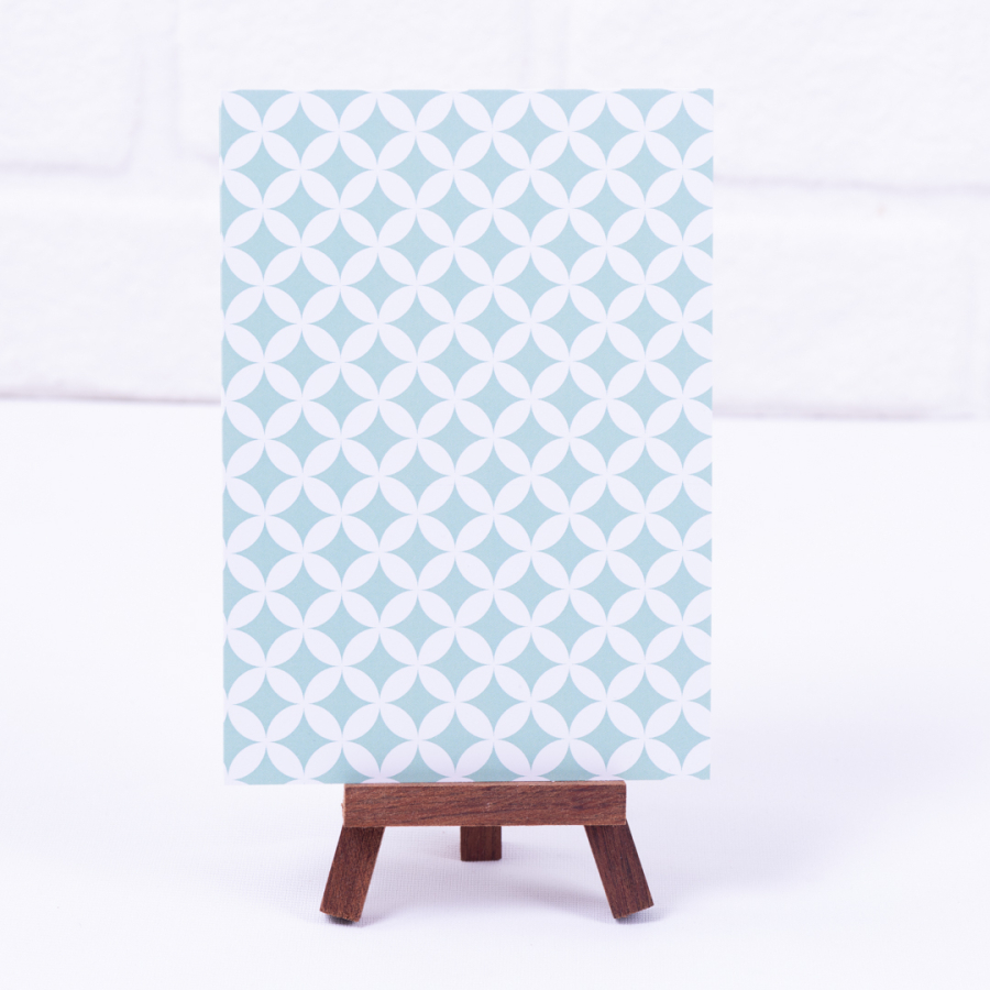 Blue Moroccan note card, 12 x 17 cm / 2 pcs - 1