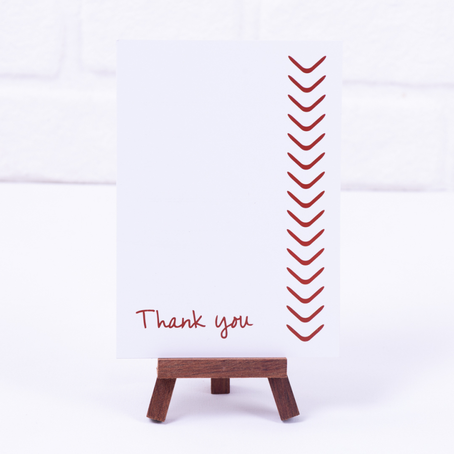 Thank you not card, 12 x 17 cm / 2 pcs - 1