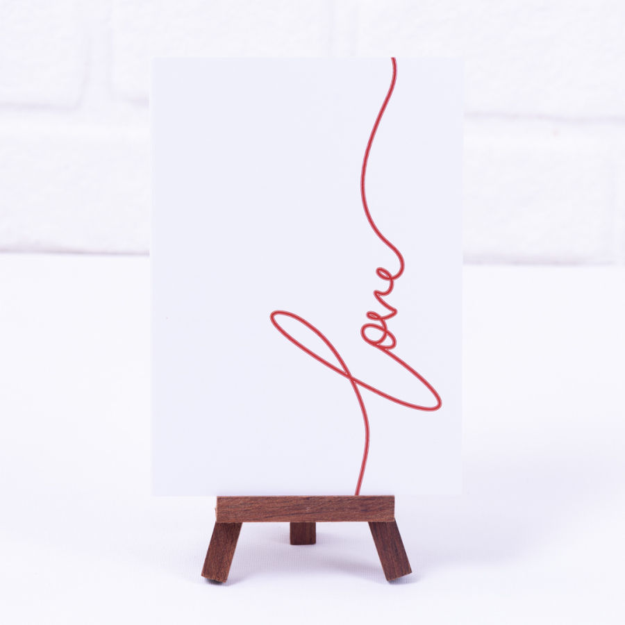 Love signature note card, 12 x 17 cm / 2 pcs - 1