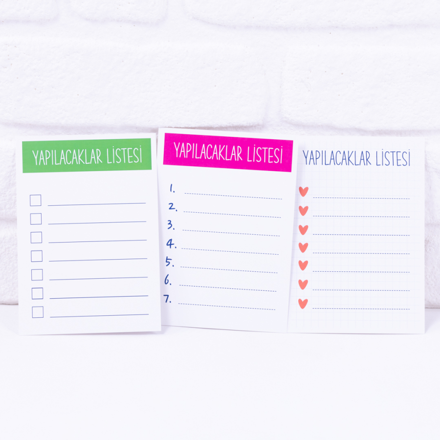 To-do list, note card set, 12 x 17 cm / 1 piece - 1