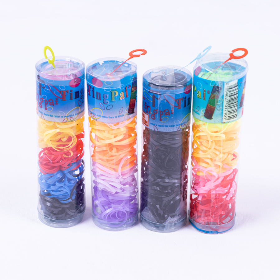 Coloured hair elastic set of 1000 pcs - 1