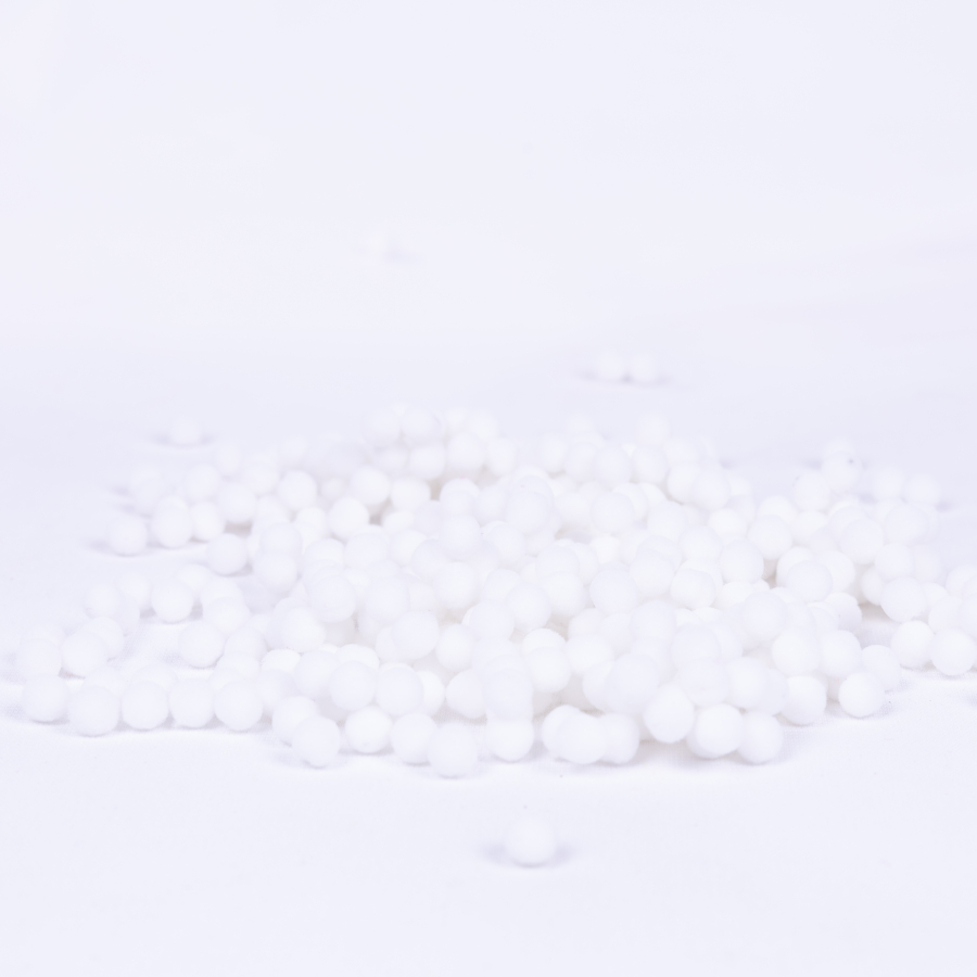 Plush pompom, 6 mm / 100 pcs / White - 1