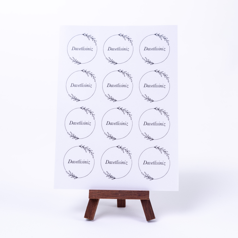 Invitation sticker set, A5 / 10 sheets - 1