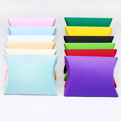 Pillow shaped kraft box coloured, 5 pcs / Black (Small) - 1