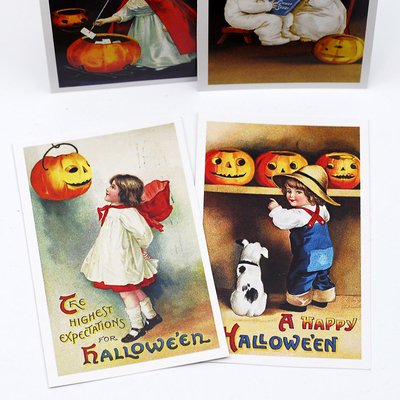 Postcard, halloween / set of 10 (40 pcs) - 3