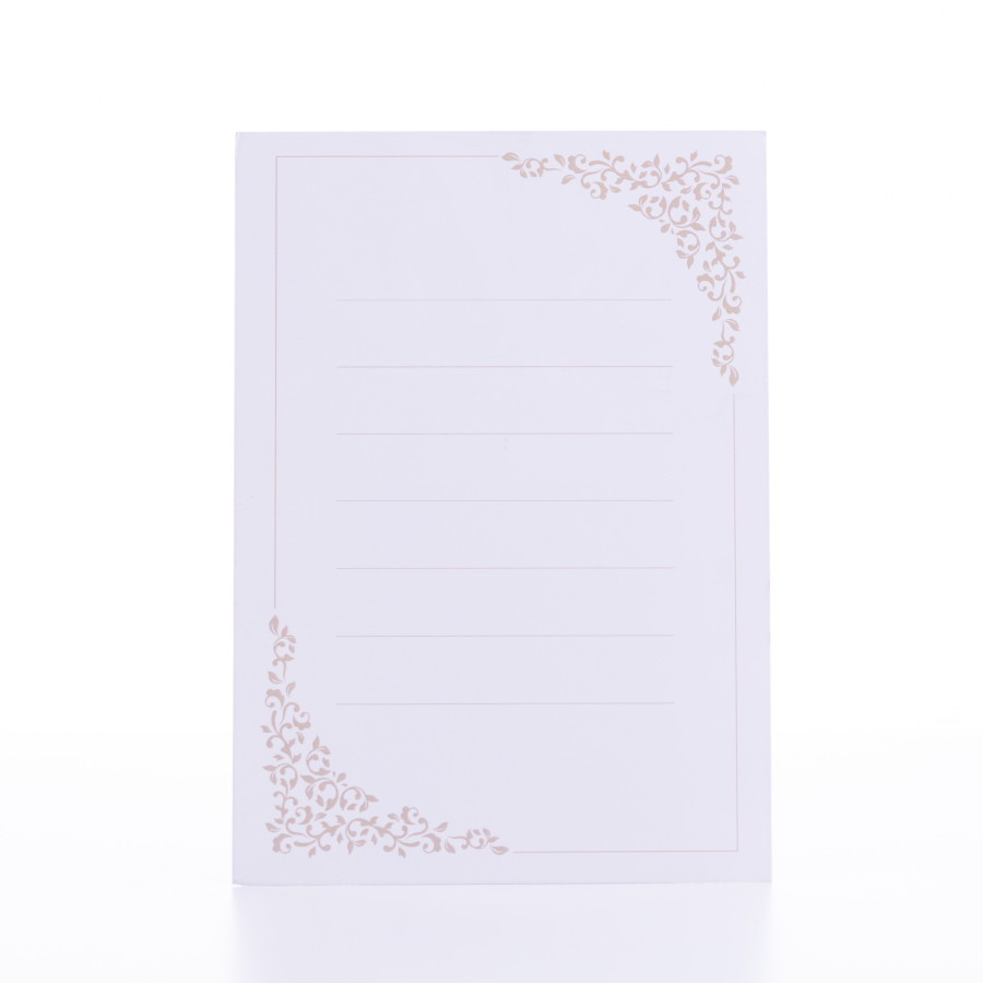 Wedding and invitation card, note can be written on the back, pink candle and flower table, 12x17 cm / 25 pcs - 3