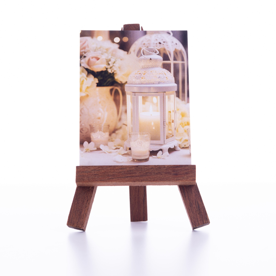 Wedding note and greeting card, candles 6,5 x 8,5 cm / 3 pcs - 1