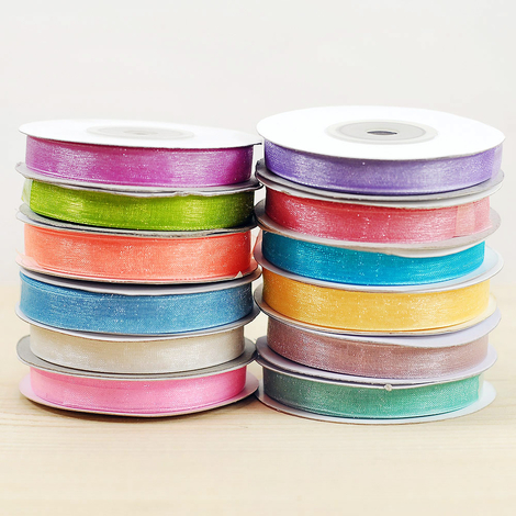 Organza ribbon, 20 metres / Powder - 2