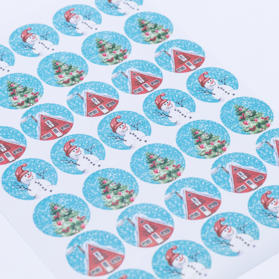 15 pcs postcard, envelope and sticker Christmas set / 1 piece - 5