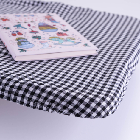 Zephyr fabric elasticated desk cover, 110x40 cm / Black - Bimotif