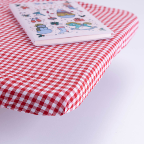 Zephyr fabric elasticated desk cover, 110x40 cm / Red / 10 pcs - Bimotif