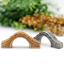 Mini garden, bridge / Grey / 2 pcs - 3