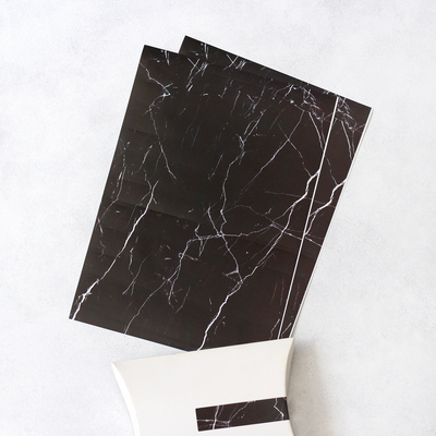 Siyah mermer sticker bant, 13.5x1.5 cm / 2 sayfa - 2