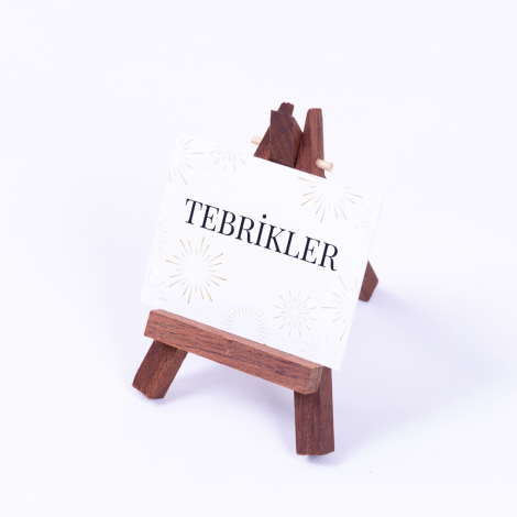 Tebrik kartı, Tebrikler, 6,5 x 8,5 cm / 100 adet - Bimotif