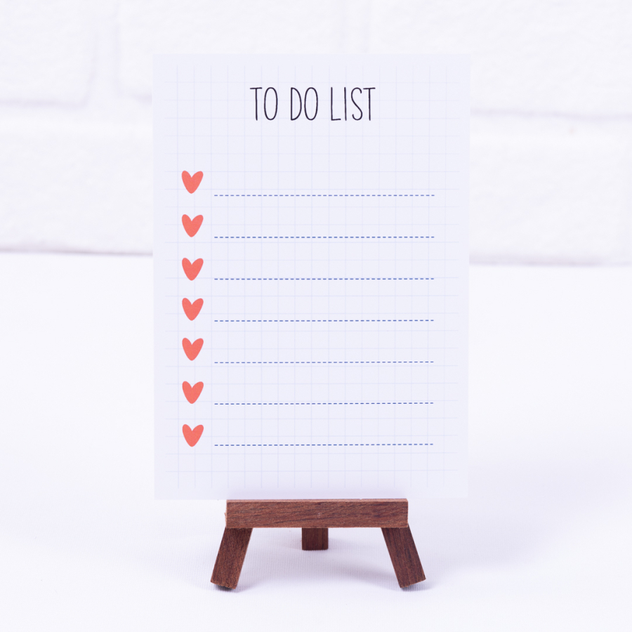 Yazılabilir notluk kart, To do list, 12 x 17 cm / 50 adet - 1